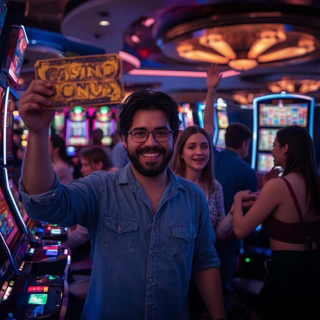 une personne avec un bonus de casino CASINOZER